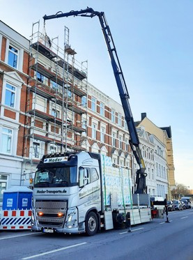 Hochlogistik-Fahrzeug Mader Transporte – Spezialtransport Norddeutschland
